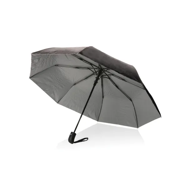  21" Impact AWARE™ RPET Pongee bi color mini umbrella - XD Collection silver 