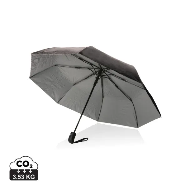  21" Impact AWARE™ RPET Pongee bi color mini umbrella - XD Collection silver 