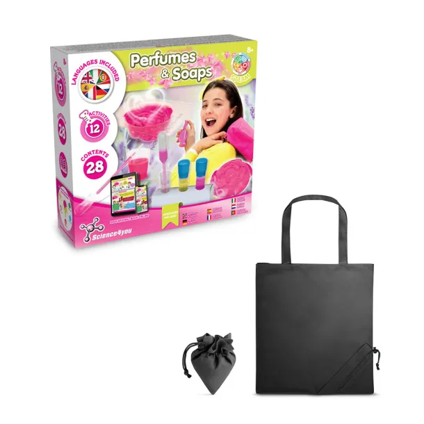 Perfume & Soap Factory Kit V Educational game supplied with a 190T folding gift bag Black