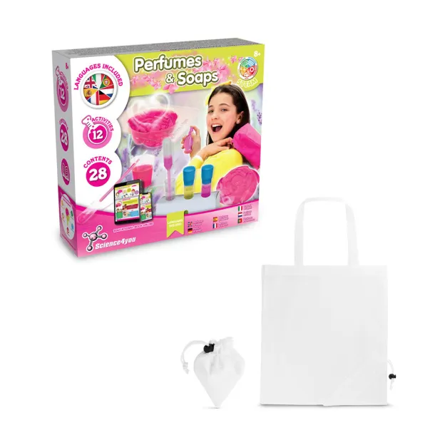 Perfume & Soap Factory Kit V Educational game supplied with a 190T folding gift bag White