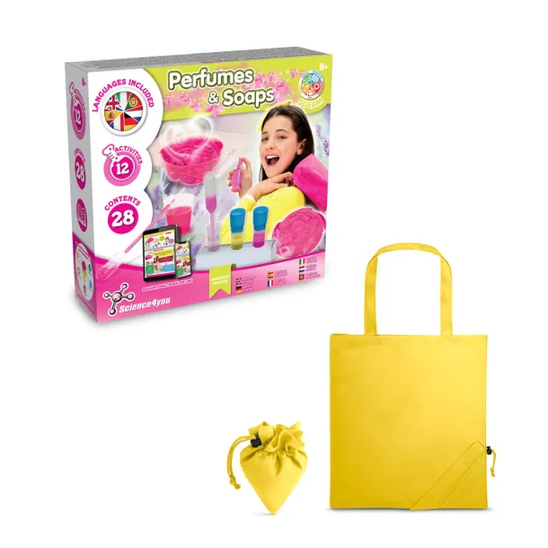 Perfume & Soap Factory Kit V Educational game supplied with a 190T folding gift bag Yellow