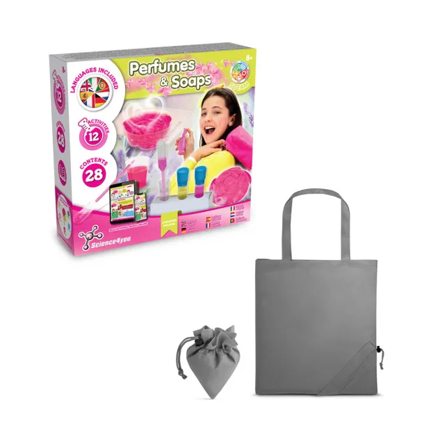 Perfume & Soap Factory Kit V Educational game supplied with a 190T folding gift bag Grey