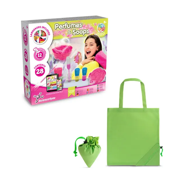 Perfume & Soap Factory Kit V Educational game supplied with a 190T folding gift bag Light green