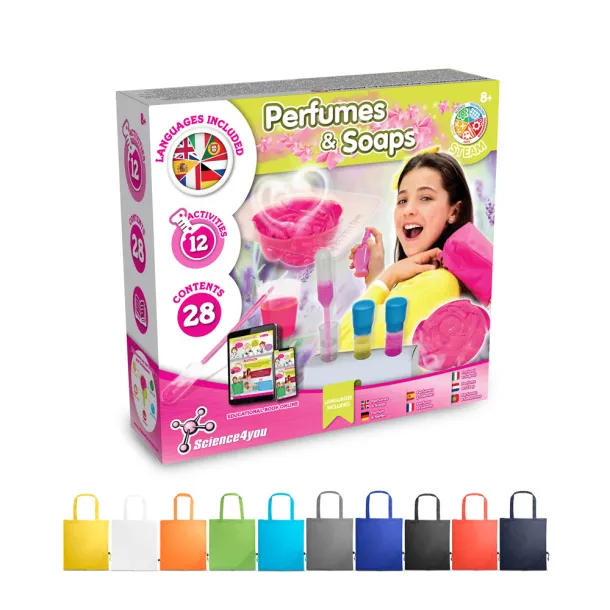 Perfume & Soap Factory Kit V Educational game supplied with a 190T folding gift bag