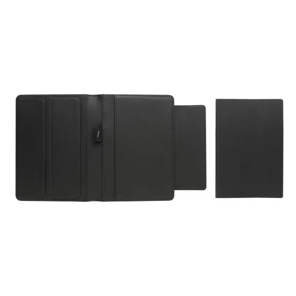  Swiss Peak Heritage RCS rPU portfolio od kamenog papira, A5 - Swiss Peak Crna