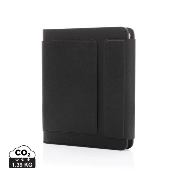  Swiss Peak Heritage RCS rPU portfolio od kamenog papira, A5 - Swiss Peak Crna