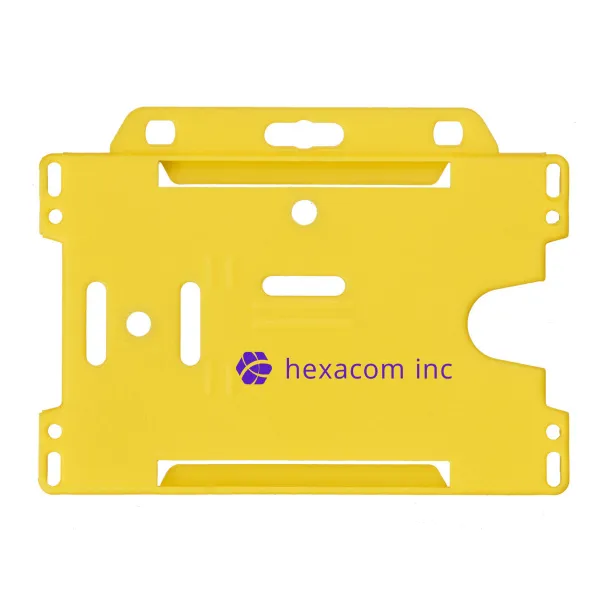 Vega plastic card holder - Unbranded Yellow