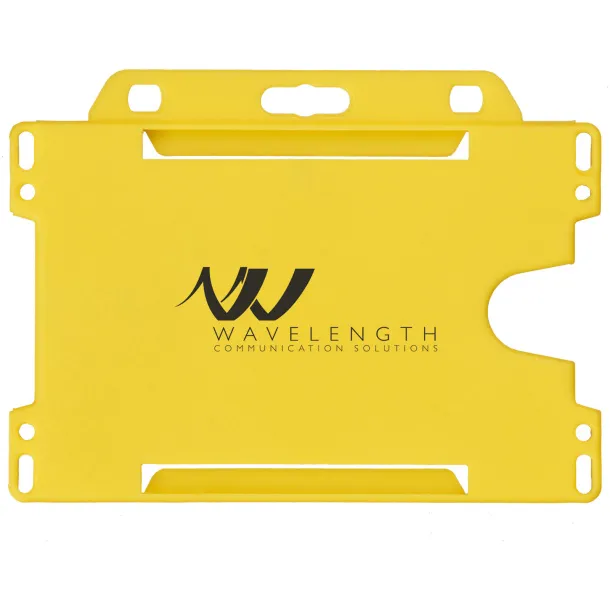 Vega plastic card holder - Unbranded Yellow