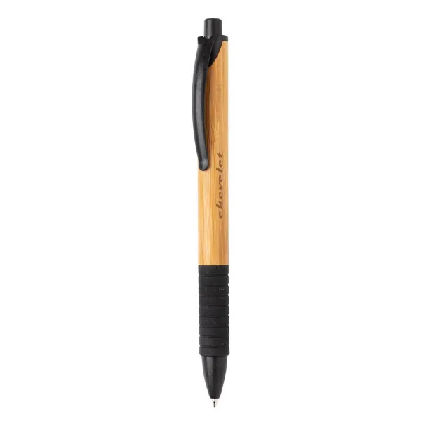  Bamboo & wheatstraw pen - XD Collection Black 