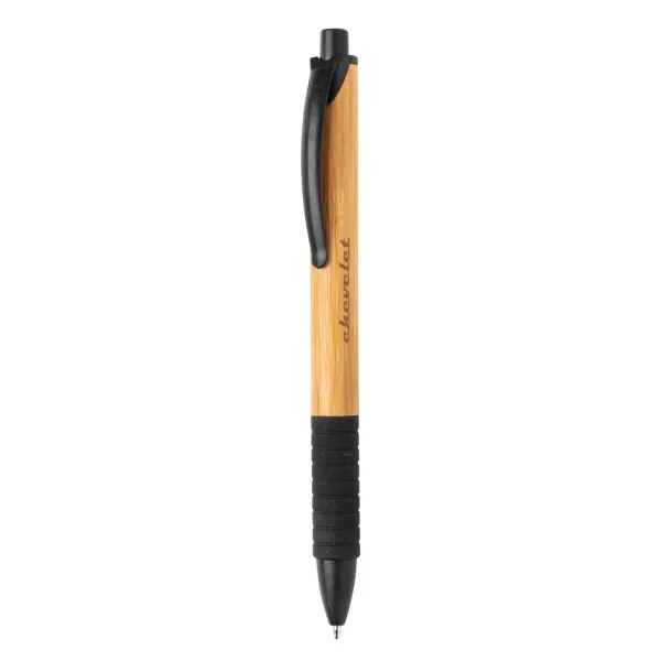  Bamboo & wheatstraw pen - XD Collection Black 