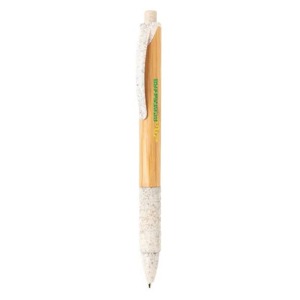  Bamboo & wheatstraw pen - XD Collection White 