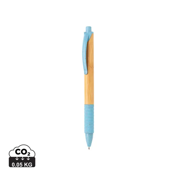  Bamboo & wheatstraw pen - XD Collection Blue 