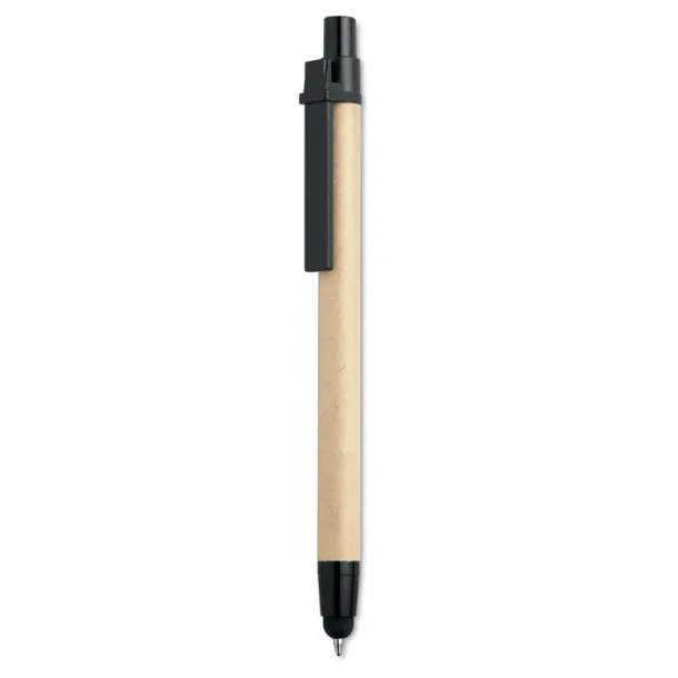 RECYTOUCH Recycled carton touch pen Black