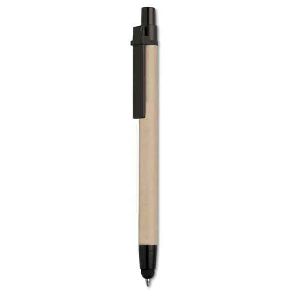 RECYTOUCH Recycled carton touch pen Black