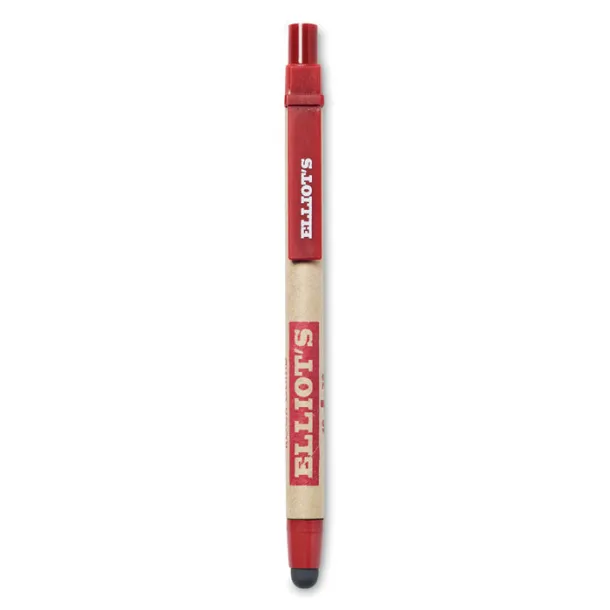 RECYTOUCH Recycled carton touch pen Red