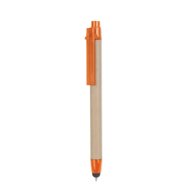 RECYTOUCH Recycled carton touch pen Orange