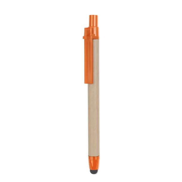 RECYTOUCH Recycled carton touch pen Orange