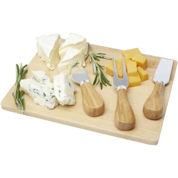 Ement bamboo cheese board and tools - Seasons Natural