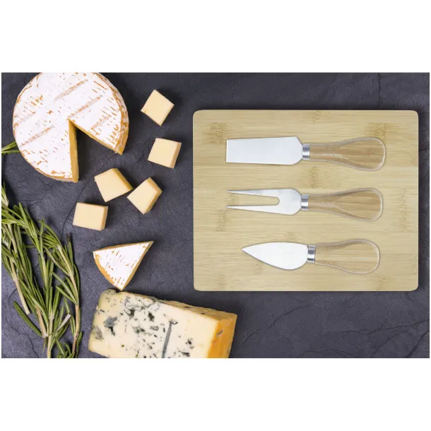 Ement bamboo cheese board and tools - Seasons Natural