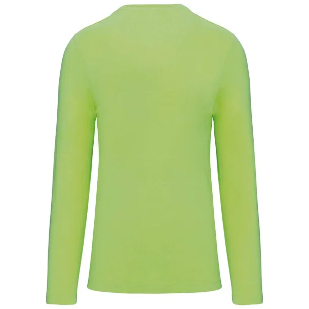  MEN'S LONG-SLEEVED V-NECK T-SHIRT - Kariban Lime