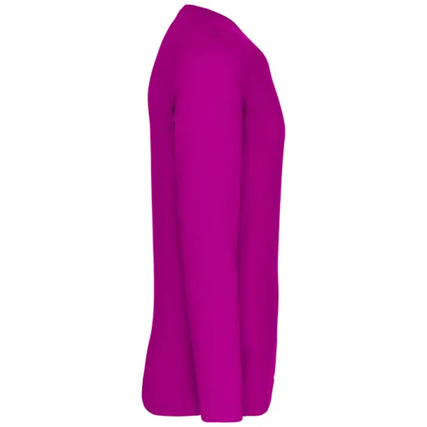  Muška V majica dugih rukava, 180 g/m2 - Kariban Fuchsia