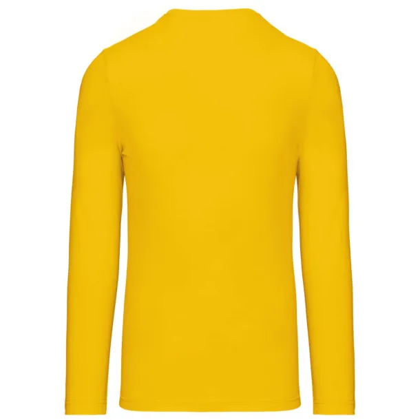  MEN'S LONG-SLEEVED V-NECK T-SHIRT - Kariban Yellow