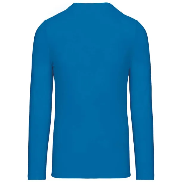  MEN'S LONG-SLEEVED V-NECK T-SHIRT - Kariban Tropical Blue