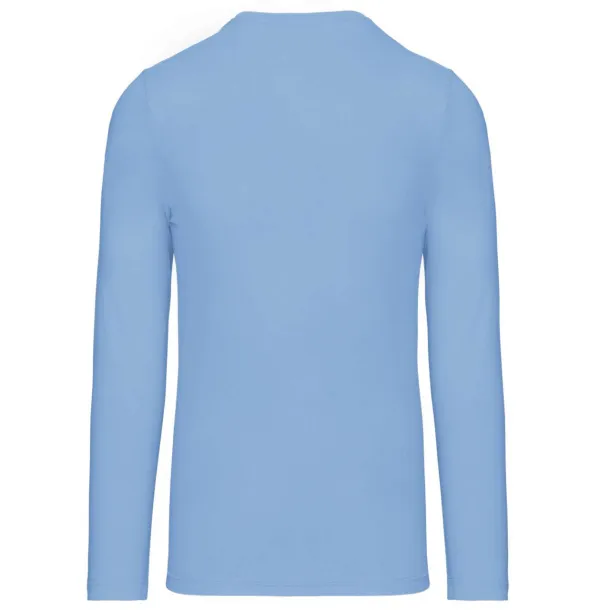  MEN'S LONG-SLEEVED V-NECK T-SHIRT - Kariban Sky blue