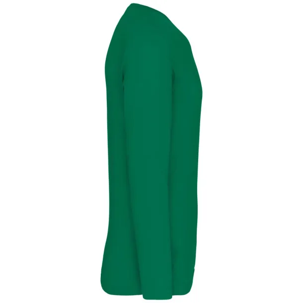  Muška V majica dugih rukava, 180 g/m2 - Kariban Kelly zelena
