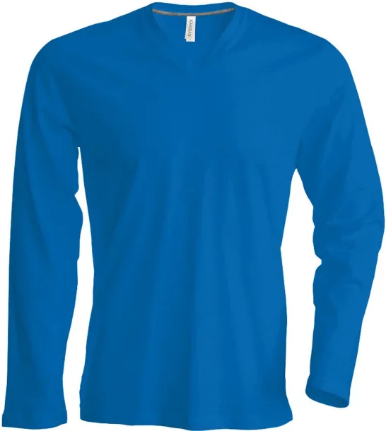  Muška V majica dugih rukava, 180 g/m2 - Kariban Light Royal Blue
