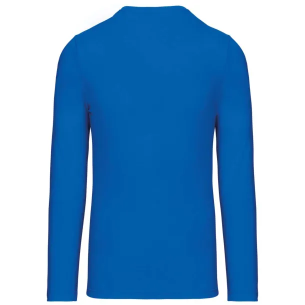  MEN'S LONG-SLEEVED V-NECK T-SHIRT - Kariban Light Royal Blue