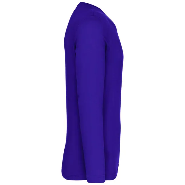  Muška V majica dugih rukava, 180 g/m2 - Kariban Ljubičasta