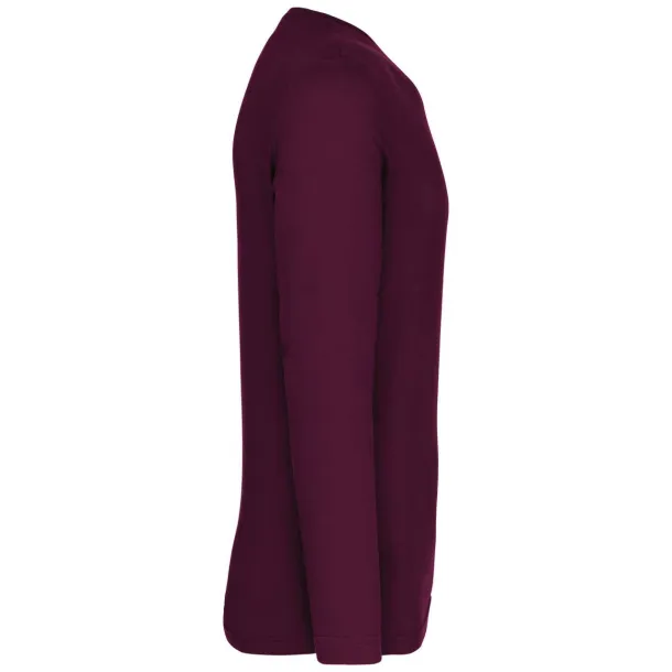  Muška V majica dugih rukava, 180 g/m2 - Kariban Wine