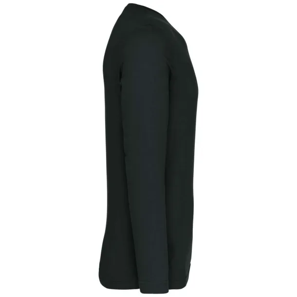  Muška V majica dugih rukava, 180 g/m2 - Kariban Tamno siva