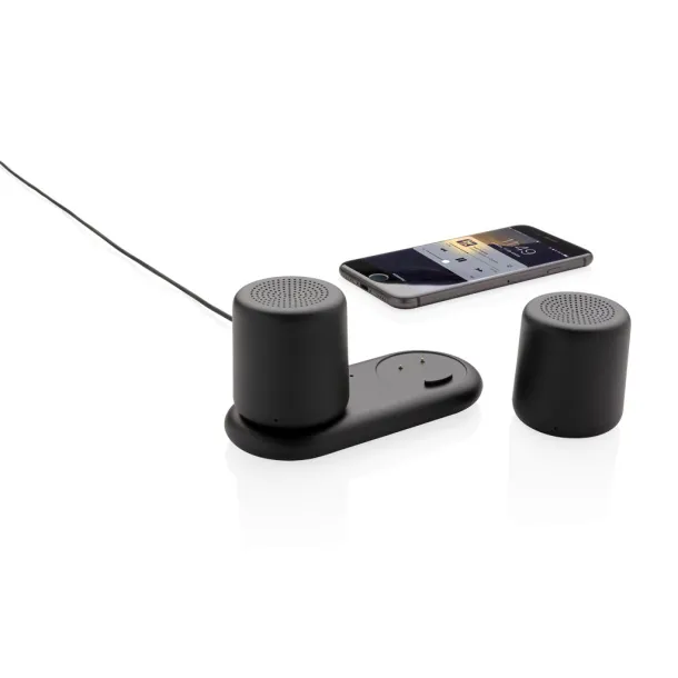  Induction charging double speaker set - XD Collection Black 