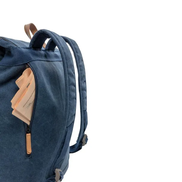  Canvas laptop backpack PVC free - XD Collection Blue 