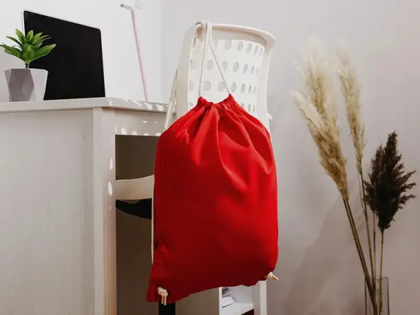 MELON pamučni ruksak s vezicama - BRUNO Crvena