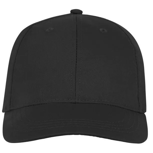 Ares 6 panel cap - Elevate Essentials Solid black