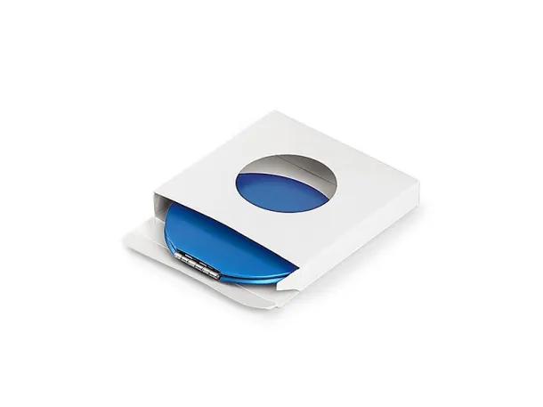 VOGUE compact metal mirror Light blue