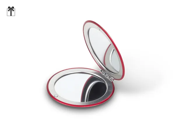 VOGUE compact metal mirror Red