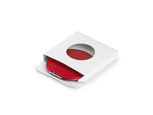 VOGUE compact metal mirror Red