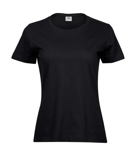  Ženska kratka majica, 185 g/m² - Tee Jays Crna