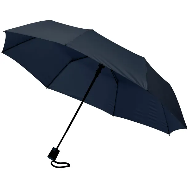 Wali 21" foldable auto open umbrella Navy Blue