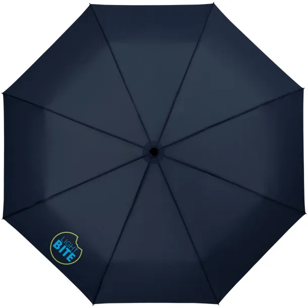 Wali 21" foldable auto open umbrella Navy Blue