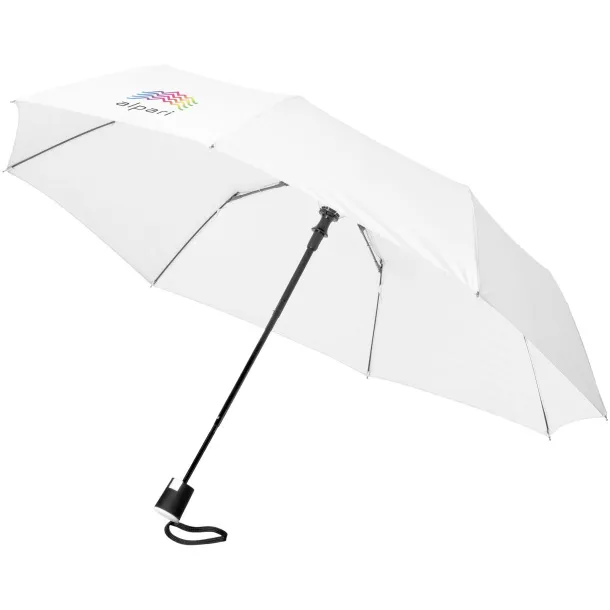 Wali 21" foldable auto open umbrella - Unbranded White