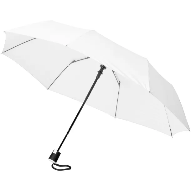 Wali 21" foldable auto open umbrella - Unbranded White