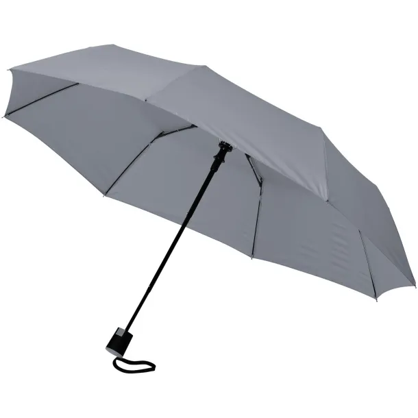 Wali 21" foldable auto open umbrella Grey