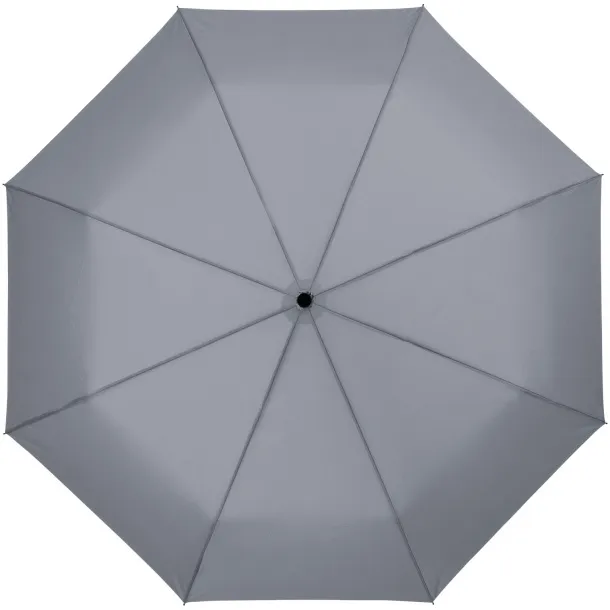 Wali 21" foldable auto open umbrella Grey