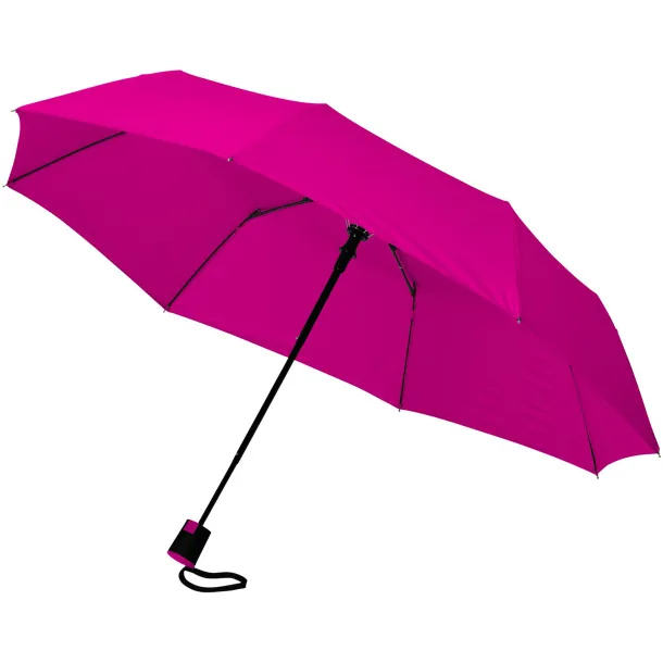 Wali 21" foldable auto open umbrella Magenta