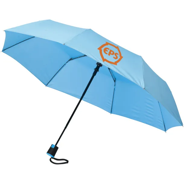 Wali 21" foldable auto open umbrella Process blue